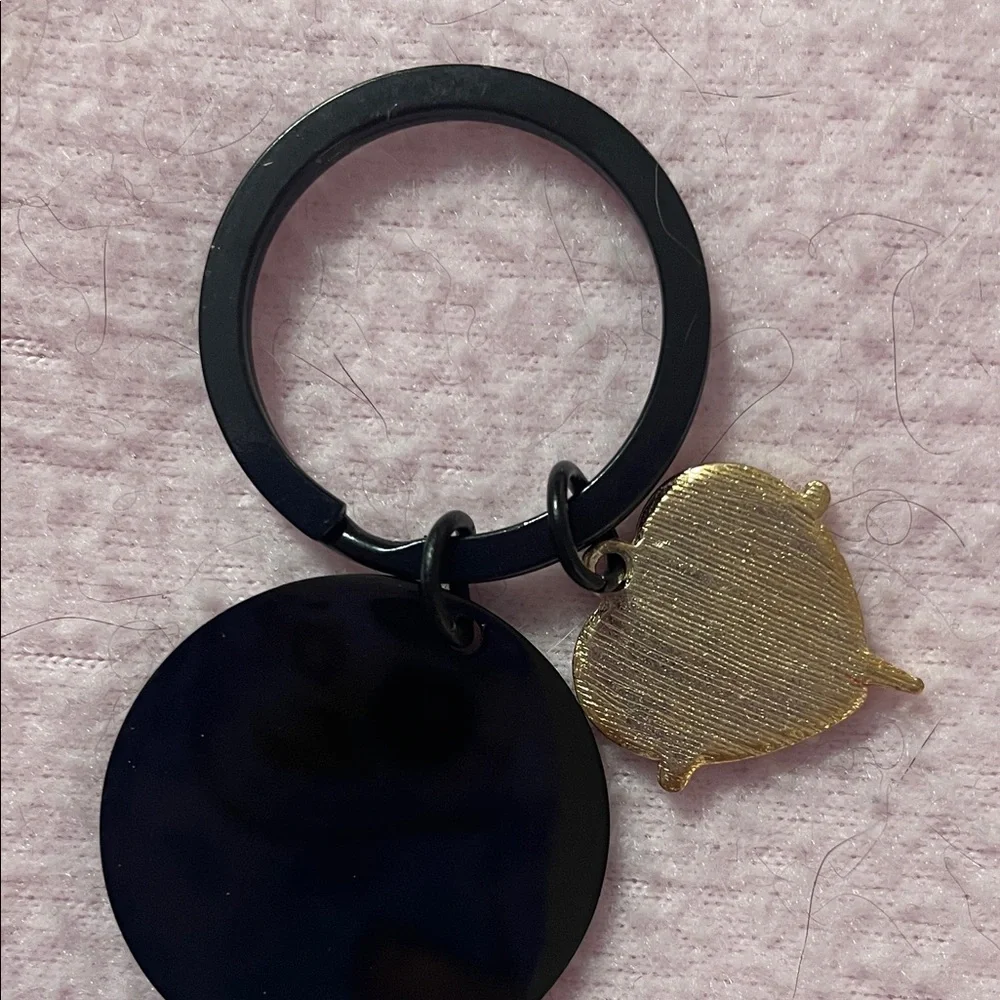 Keychain with Heart Charm -New